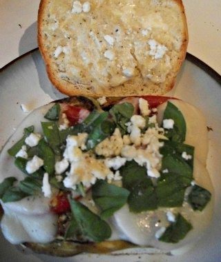 Finished Eggplant Sandwich