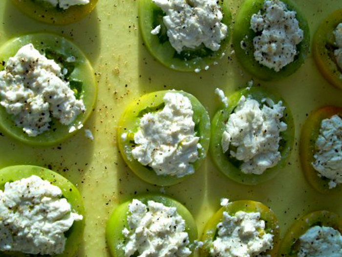 Uncooked Fried Green Tomatoes