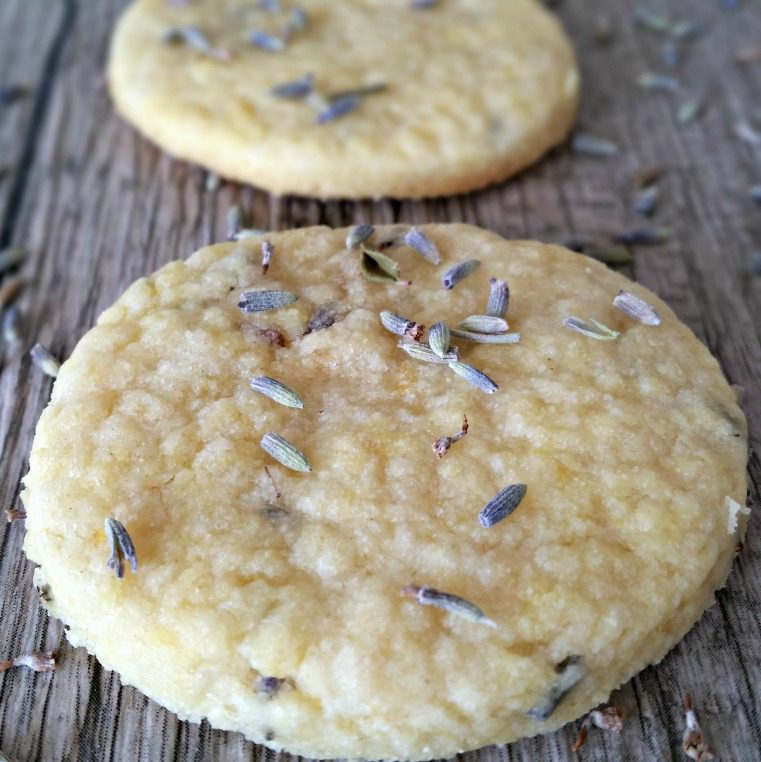 Lavender and Lemon Shortbread Cookies