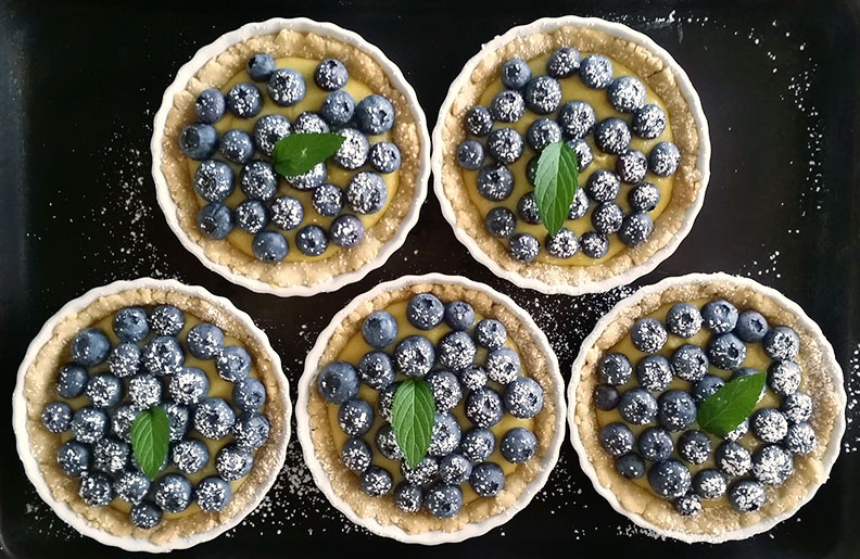 Blueberry Topped Tarts