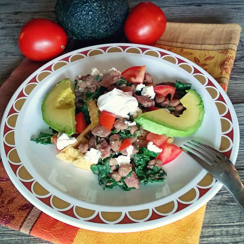 Pinto Beans, Kale and Ham