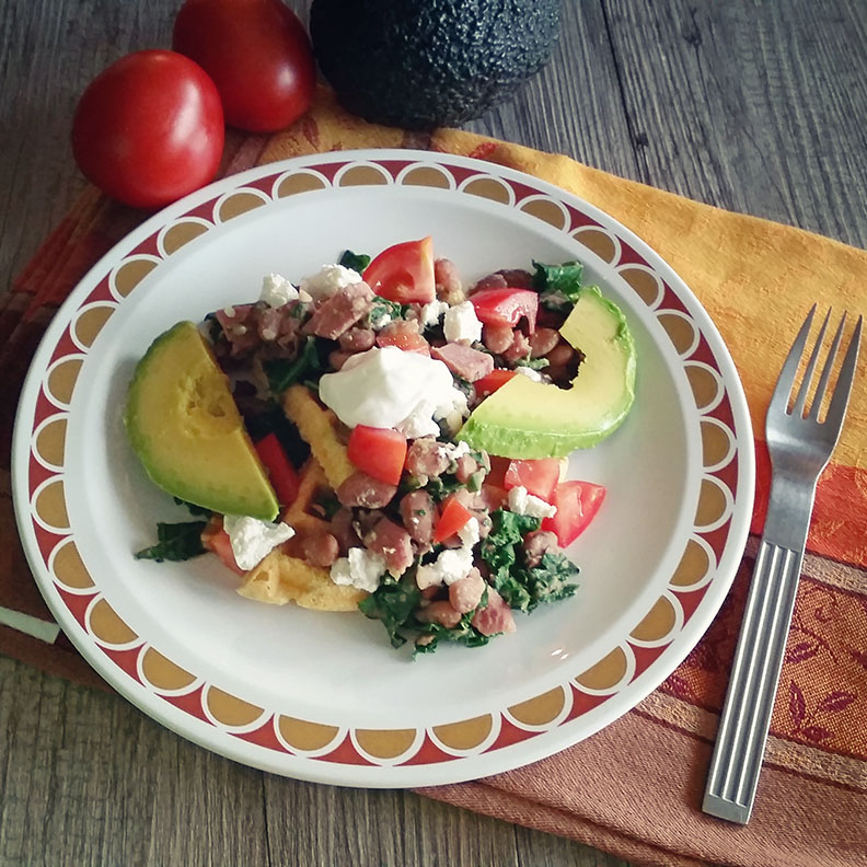 Pinto Beans, Kale and Ham