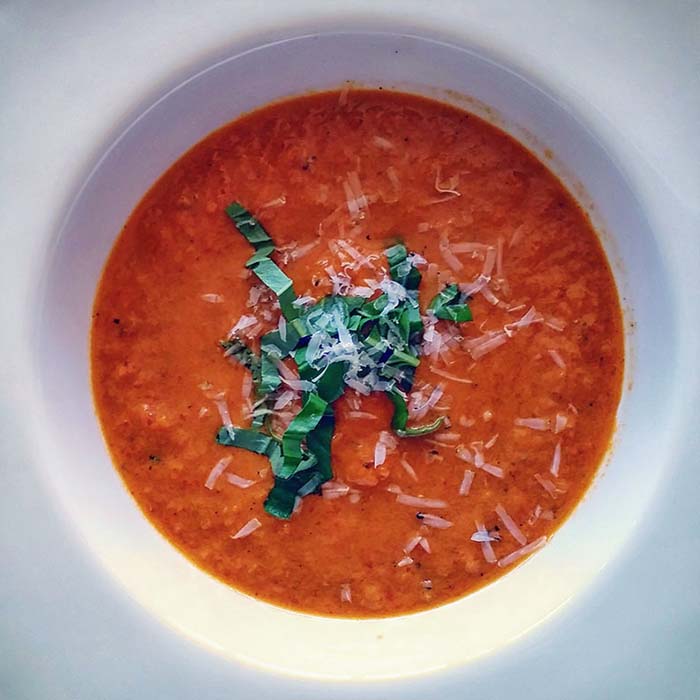 Fire-Roasted Tomato and Red Pepper Soup