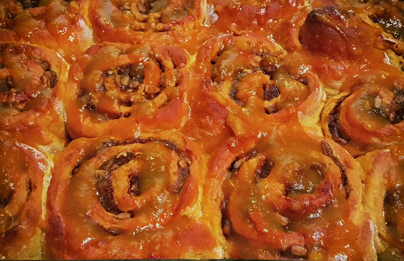 Pumpkin Ginger Cinnamon Rolls