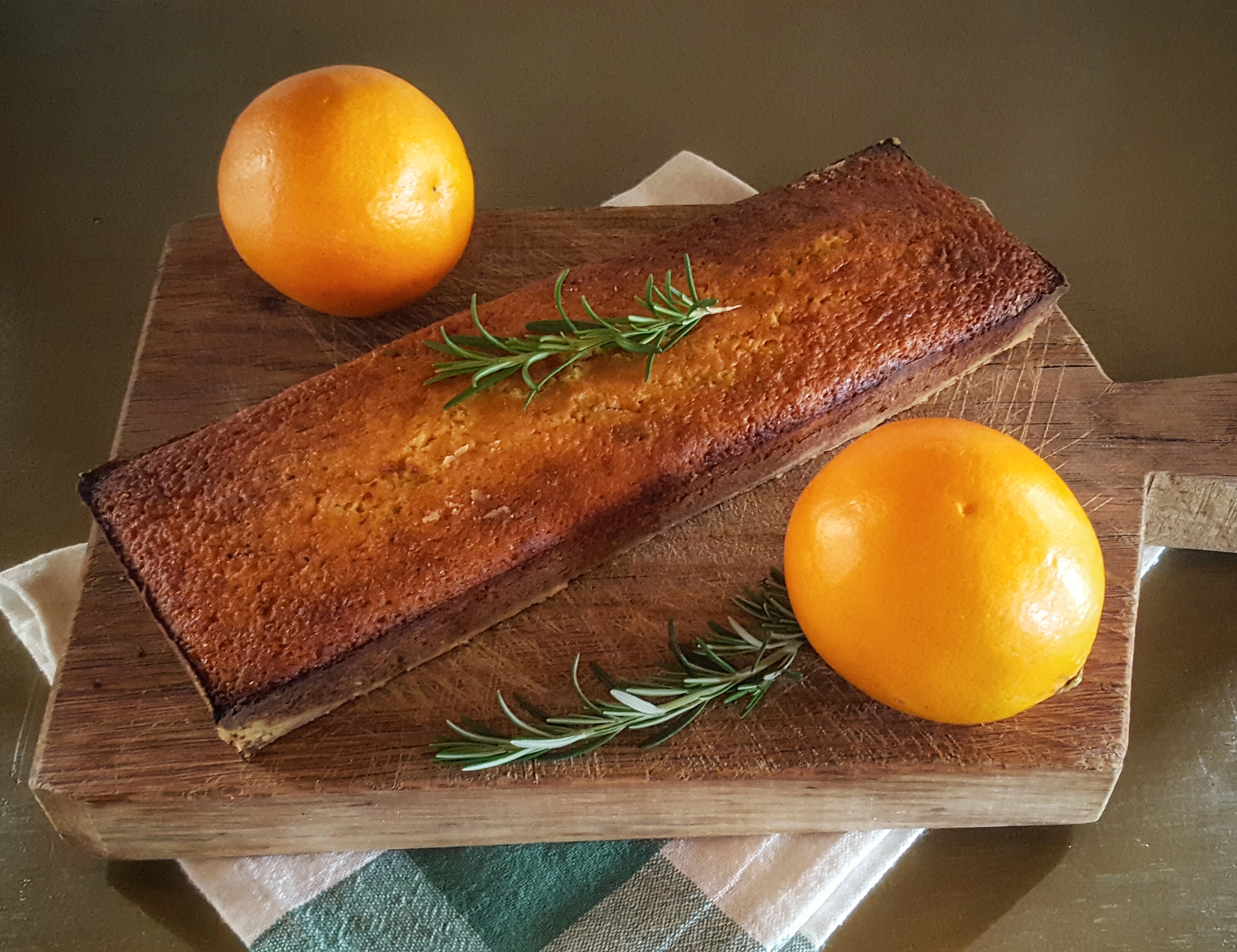 Orange Rosemary Olive Oil Cake