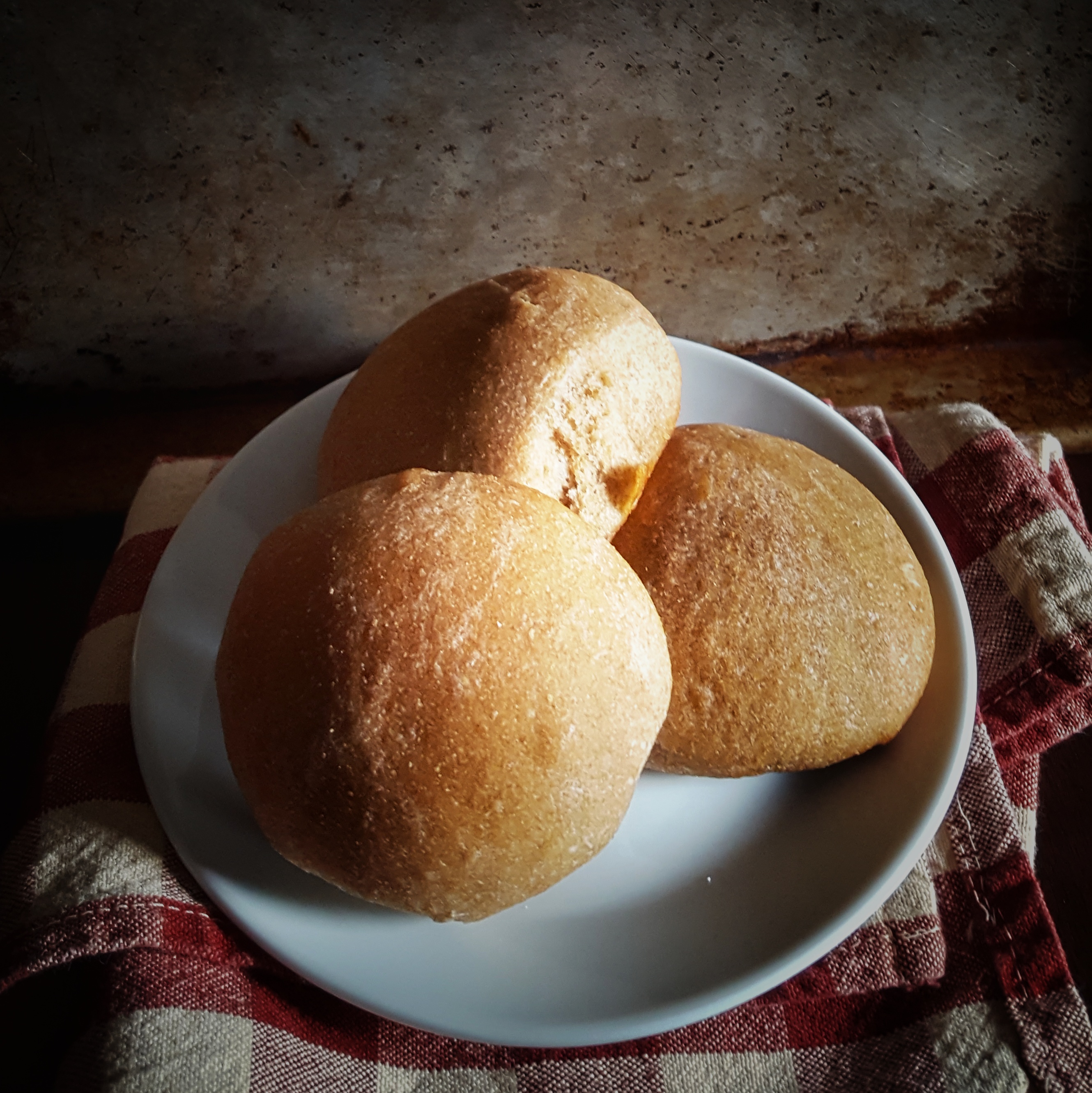 Slightly Sweet Wheat Rolls