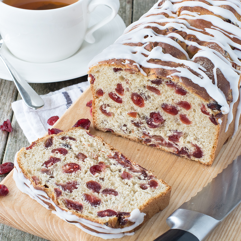 Charlotte's Lively Kitchen Spicy Chai Tea & Cranberry Iced Loaf