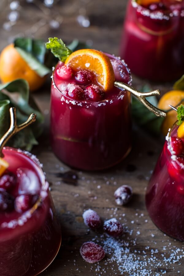 Half Baked Harvest Cranberry Orange Margaritas