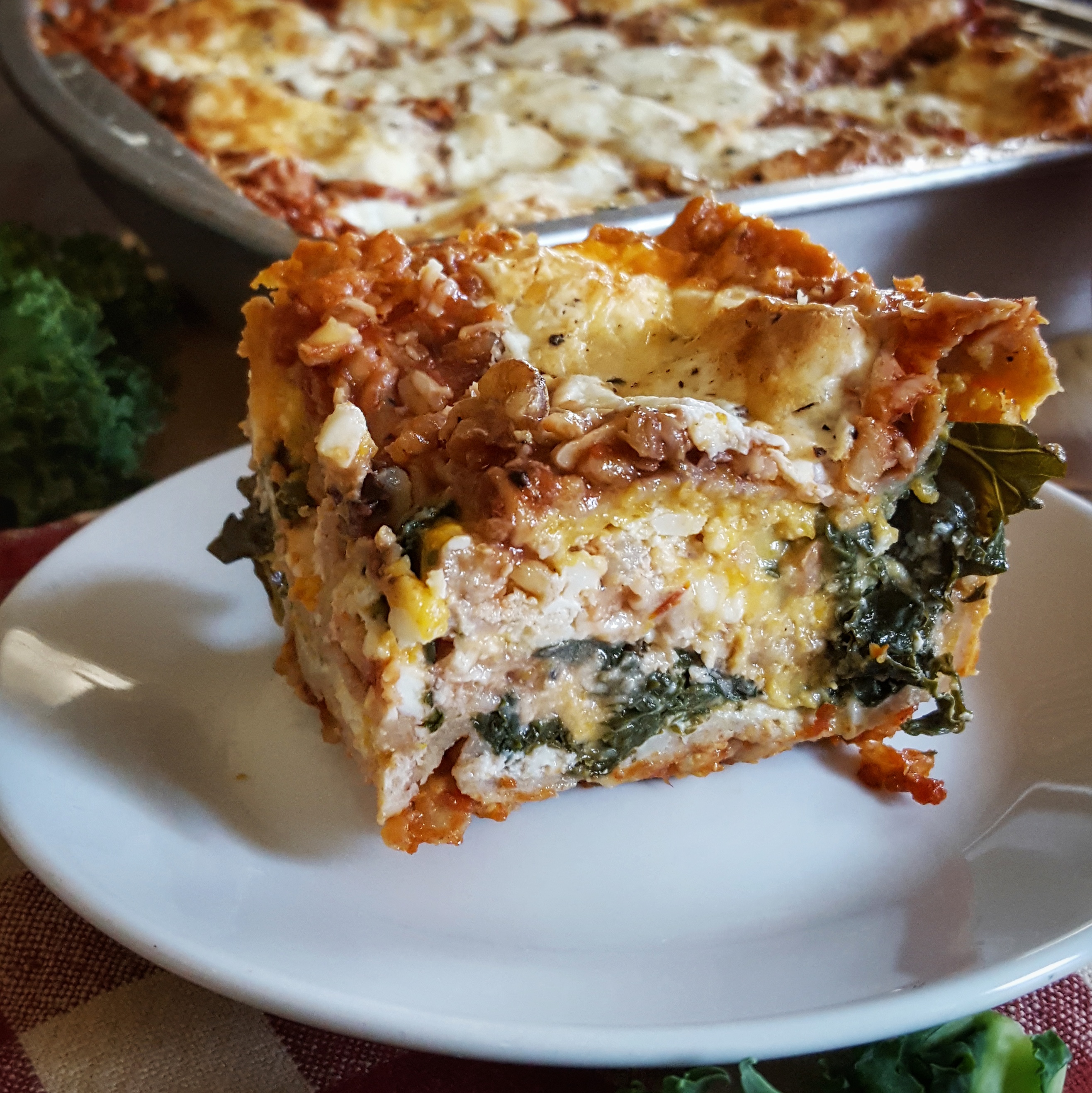 Simply Sophisticated Cooking | Vegetarian Lasagna with Barley Red Sauce Layer and Butternut Bechamel Sauce 