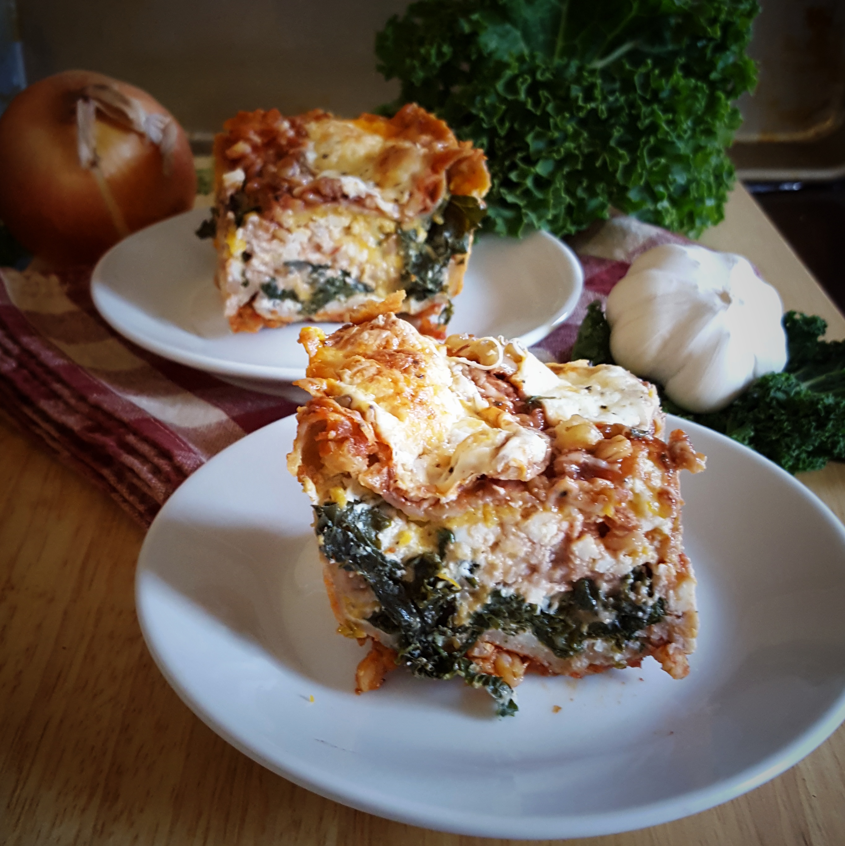 Simply Sophisticated Cooking | Vegetarian Lasagna with Barley Red Sauce Layer and Butternut Bechamel Sauce 