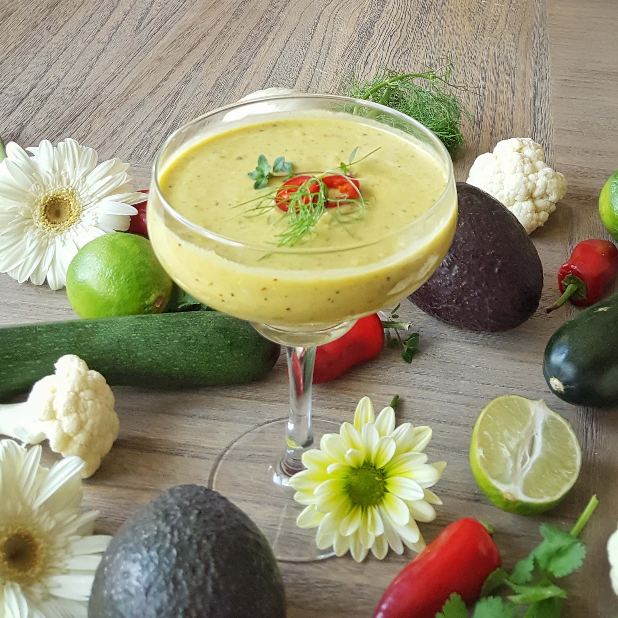 Simply Sophisticated Cooking | Spring Green Cauliflower Soup