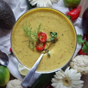Simply Sophisticated Cooking | Spring Green Cauliflower Soup